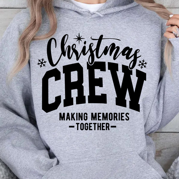 Noel Ekibi Birlikte Anılar Yaratıyor Tişörtü, Mutlu Noeller Kazak, Noel Tatili Sweatshirtü T1653