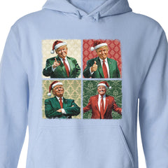 Boho Noel Trump Sweatshirt'ü, Başkanım Neşeli Duygular Sweatshirt'ü, Trump Destekçileri 2024 Çirkin Sweatshirt T1680 - GOP