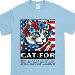 Cats For Kamala Shirt | Kamala Harris 2024 President Shirt | Democrat Shirt Bright T1478 - KH2