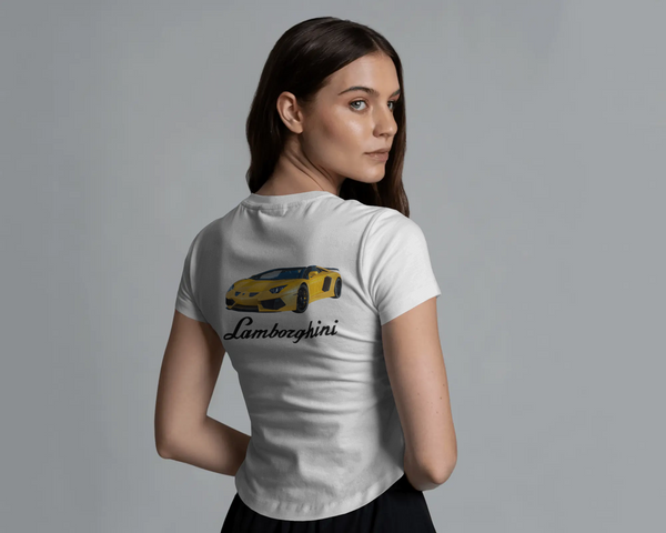 Lamborghini Aventador İlhamlı Spor Araba Tasarımlı Unisex Oversize Beyaz Eşofman – Lüks Caddesi Koleksiyonu