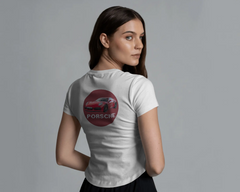 Porsche 911 İlhamlı Spor Araba Tasarımlı Unisex Oversize Beyaz Eşofman – Premium Street Koleksiyonu