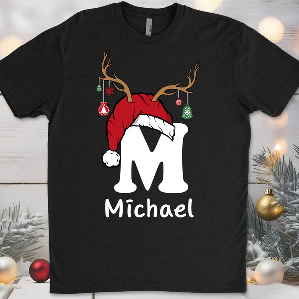 Noel Özel İsim Eşleştirmeli Gömlek, Özel Aile Noel Gömleği, Kişiselleştirilmiş Noel Çift Gömleği, Noel Grup Gömleği C1322