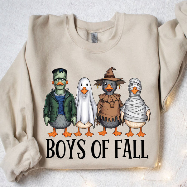 Boys Of Falls, Sonbahar Havası Sezon Tişörtü, Ürkütücü Cadılar Bayramı Tişörtü, Cadılar Bayramı Sweatshirt T1336