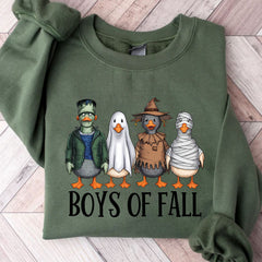 Boys Of Falls, Sonbahar Havası Sezon Tişörtü, Ürkütücü Cadılar Bayramı Tişörtü, Cadılar Bayramı Sweatshirt T1336