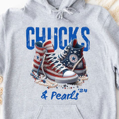 Chuck and Pearls Gömleği, Kamala Harris 2024 Gömleği, Demokrat Gömleği Parlak T1376 - KH2