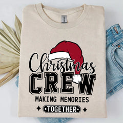 Noel Ekibi Birlikte Anılar Yaratıyor Tişörtü, Komik Noel Kazak, Noel Tatili Sweatshirtü T1642