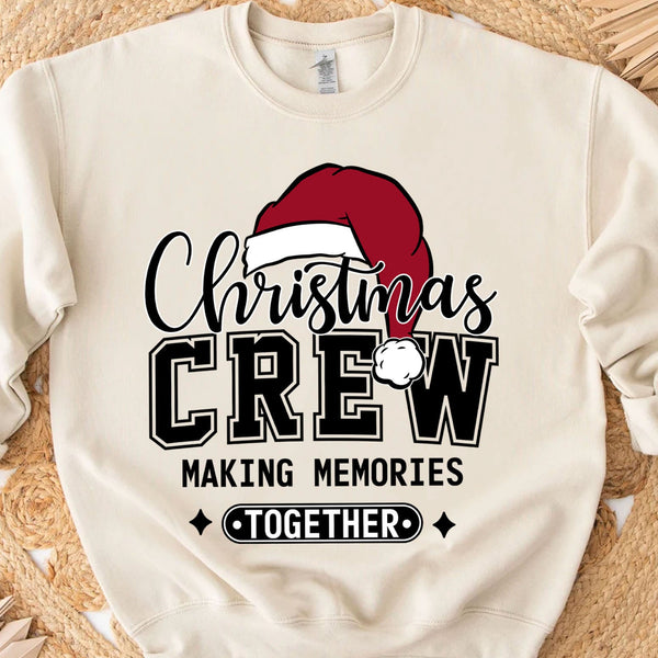 Noel Ekibi Birlikte Anılar Yaratıyor Tişörtü, Komik Noel Kazak, Noel Tatili Sweatshirtü T1642