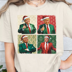 Boho Noel Trump Sweatshirt'ü, Başkanım Neşeli Duygular Sweatshirt'ü, Trump Destekçileri 2024 Çirkin Sweatshirt T1680 - GOP
