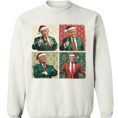 Boho Noel Trump Sweatshirt'ü, Başkanım Neşeli Duygular Sweatshirt'ü, Trump Destekçileri 2024 Çirkin Sweatshirt T1680 - GOP