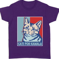 Cats For Kamala Shirt | Kamala Harris 2024 Shirt | Democrat Shirt Dark T1246 - KH2