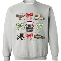 Noel Coquette Fiyonklu Gömlek, Retro Noel Kazak, Komik Noel Tatil Sweatshirt'ü T1656