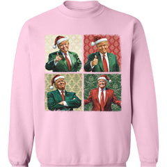 Boho Noel Trump Sweatshirt'ü, Başkanım Neşeli Duygular Sweatshirt'ü, Trump Destekçileri 2024 Çirkin Sweatshirt T1680 - GOP