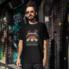 Metallica Master of Puppets Tasarımlı Siyah Unisex Tişört