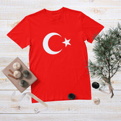 Türk Bayraklı Tişört – Kırmızı Beyaz Unisex T-Shirt, Cumhuriyet ve Milli Bayram Özel Tasarım