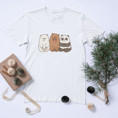 Üç Sevimli Ayı Eşofmanı – Karikatür Stilinde Kawaii Unisex Baskılı Eşofman