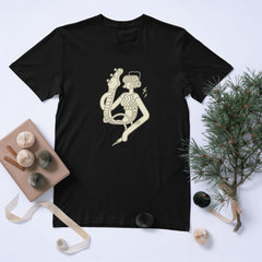 Soyut Gitar Kadın Tasarımlı Siyah Tişört – Unisex Minimal Müzik Temalı Giyim (Kopya)