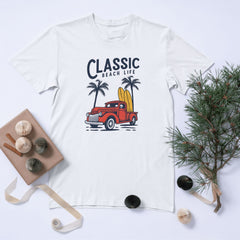 Classic Beach Life T-Shirt – Retro Surf Truck Design