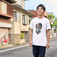 İskelet Astronot Tasarımlı Siyah Tişört – Space Skull Rebel Tee