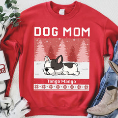 Kişiye Özel Köpek Noel Kış Sweatshirt'ü, Kişiye Özel Fotoğraflı Köpek Kedi Sweatshirt'ü C774