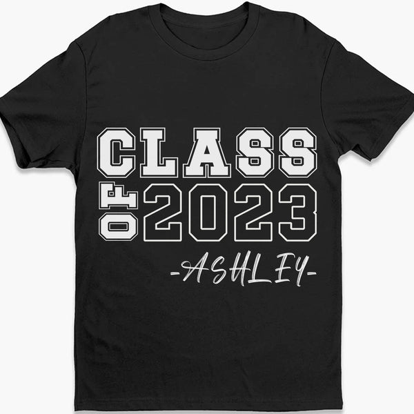 2024 Sınıfı Kişiselleştirilmiş Özel Mezuniyet Gömleği T602