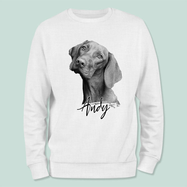 Özel Evcil Hayvan Portresi Köpek Sweatshirt