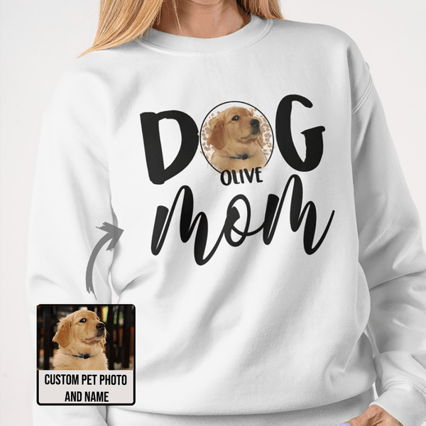 Özel Evcil Hayvan Yüzlü Köpek Anne Sweatshirt