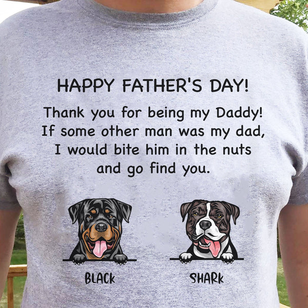 Thank You Being Daddy Dog Cat Dad Shirt